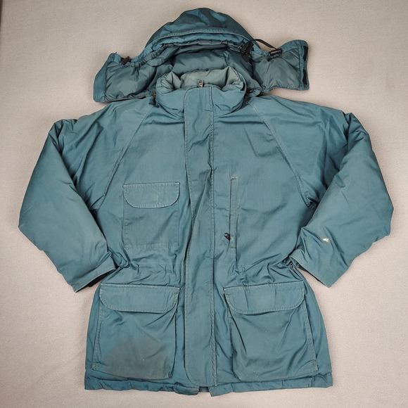 Eddie Bauer Other - Vintage Eddie Bauer Goose Down Parka Mens Medium Forest Green Hooded Coat USA